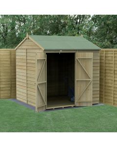 4LIFE Reverse Apex Shed 7x7 - Double Door - No Windows