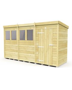 Pent Shed, Tanalised - 4 x 12 ft