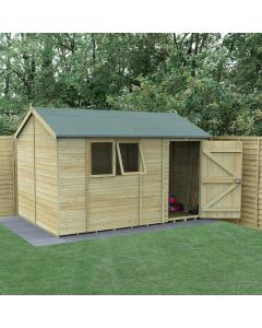 Timberdale Reverse Apex Shed - 12 x 8 ft