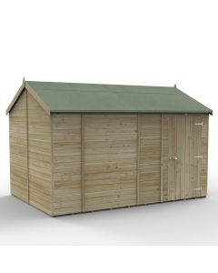 Timberdale Reverse Apex Shed No Window - 12 x 8 ft