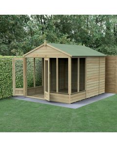 Beckwood Apex Summerhouse 8x10 - Double Door - 6 Windows