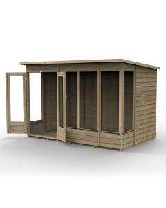4LIFE Pent Summerhouse 10x6 - Double Door - 5 Window