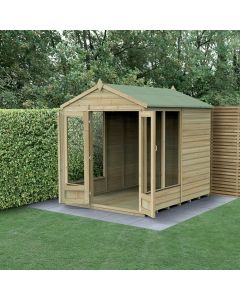 Beckwood Apex Summerhouse 6x8 - Double Door - 5 Windows