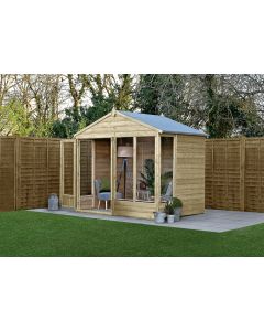 Beckwood Apex Summerhouse 8x6 - Double Door - 4 Windows