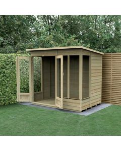 Beckwood Pent Summerhouse 7x5 - Double Door - 4 Windows