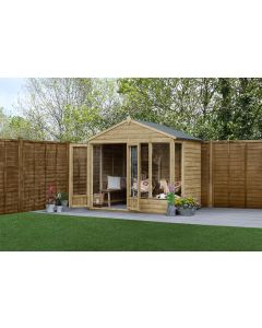 4LIFE Apex Summerhouse 8x6 - Double Door - 4 Window