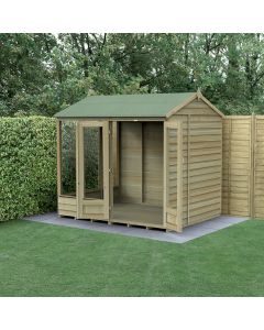 4LIFE Reverse Apex Summerhouse 8x6 - Double Door - 5 Window