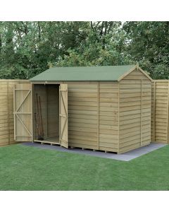 4LIFE Reverse Apex Shed - Double Door - No Windows - 10 x 6 ft