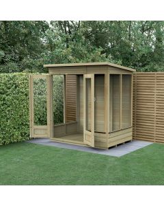 Beckwood Pent Summerhouse 6x4 - Double Door - 5 Windows