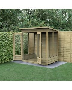 4LIFE Pent Summerhouse 6x4 - Double Door - 5 Window