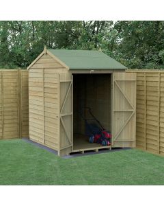 4LIFE Reverse Apex Shed - Double Door - No Windows - 5 x 7 ft