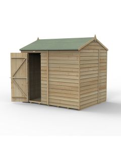 4LIFE Reverse Apex Shed - Single Door - No Windows - 8 x 6 ft