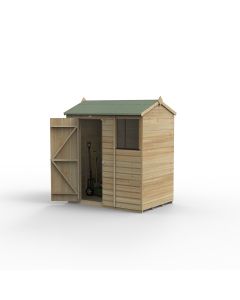 Beckwood Reverse Apex Shed - 1 Window - 6 x 4 ft