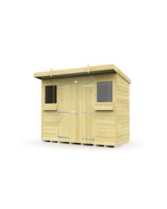 Pent Summer Shed, Tanalised - 8 x 4 ft