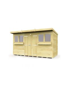 Pent Summer Shed, Tanalised - 12 x 8 ft