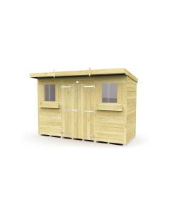 Pent Summer Shed, Tanalised - 10 x 4 ft