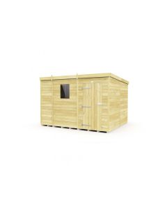 Pent Shed, Tanalised - 9 x 8 ft