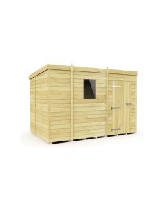 Pent Shed, Tanalised - 9 x 7 ft