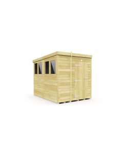 Pent Shed, Tanalised - 5 x 8 ft