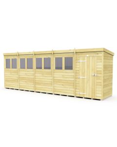 Pent Shed, Tanalised - 4 x 20 ft