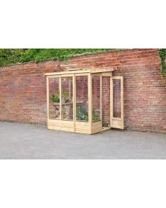 Wallscape Lean-to Greenhouse No Back - 6 x 4ft