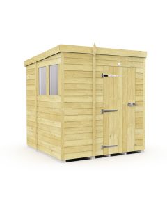 Pent Shed, Tanalised - 6 x 6 ft