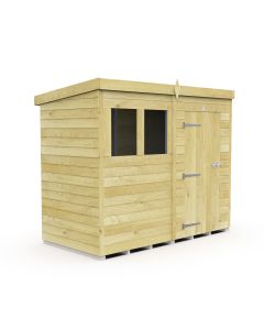 Pent Shed, Tanalised - 4 x 8 ft