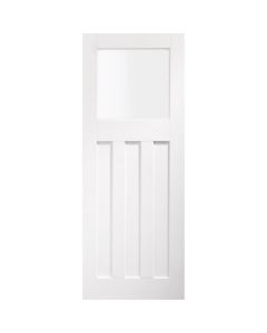 DX Internal White Primed Door with Obscure Glass-1981 x 762 x 35mm (30")