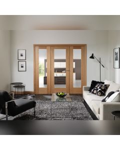 Oak Easi Frame Internal Door System-2017 x 3000mm