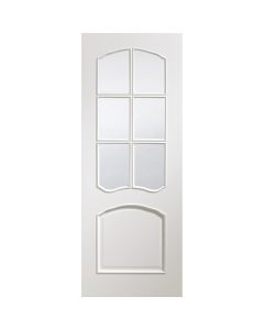 Riviera Pre-Finished Internal White with Clear Bevelled Glass-1981 x 762 x 35mm (30")