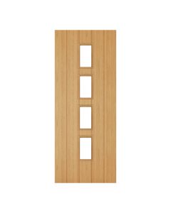 Deanta Galway Oak Clear Glazed Door