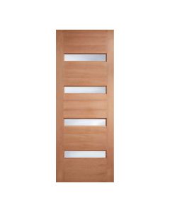 Balham Frosted Glazed Hardwood M&T External Door Frosted Double Glass