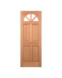 Carolina Style M&T Hardwood External Door with Clear Double-Glazed Glass