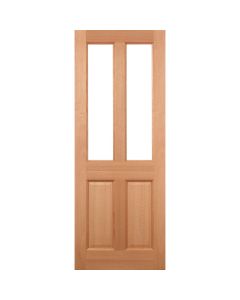 Malton 2L Glazed External Hardwood External Door 2 Lights With Clear Double Glazed Unit