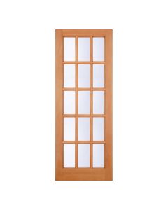 SA 15L Hardwood M&T External Door Clear Glazed