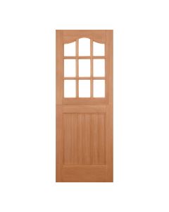 Stable 9L Hardwood M&T External Door Clear Double Glazed
