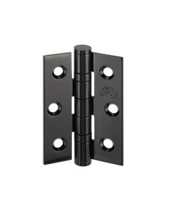 Manhattan Range Matt Black Hinges Internal Door 230 x 160 (6") x 60mm - PK 3