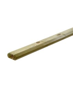 Large Traditional Baserail Green Treated 32 x 68 x 2400mm