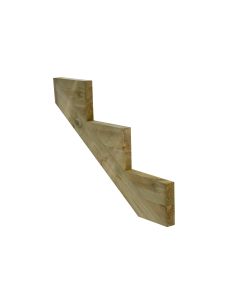 Green Treated Cut String for 3 Steps 48 x 260 x 1000mm