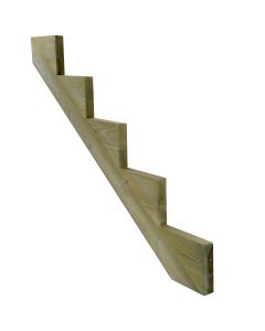 Green Treated Cut String for 5 Steps 48 x 260 x 1674mm