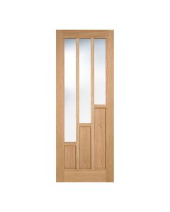 Coventry 3L Unfinished Oak Internal Door 3 Lights With Clear Glass