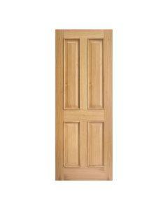 Regency 4P RM2S Unfinished Oak Internal Door Fire Door