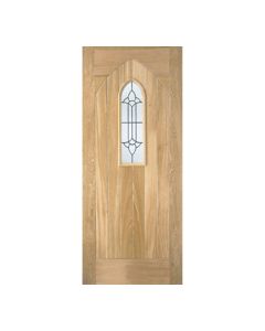 Westminster Unfinished Oak External Door Lead Double Glazed