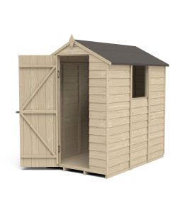 Overlap Pressure Treated Apex Shed - 6 x 4 ft