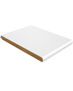 White Primed MR MDF Bullnosed & Checked Cill (PATT.50) - 18 x 270mm