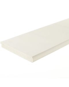 White Primed Moisture-Resistant MDF Bullnosed & Checked Cill Sam52 - 25 x 195mm