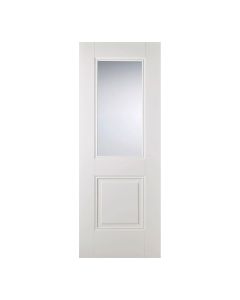 Arnhem 1L Primed Plus White Internal Door 1 Light Clear Glazing